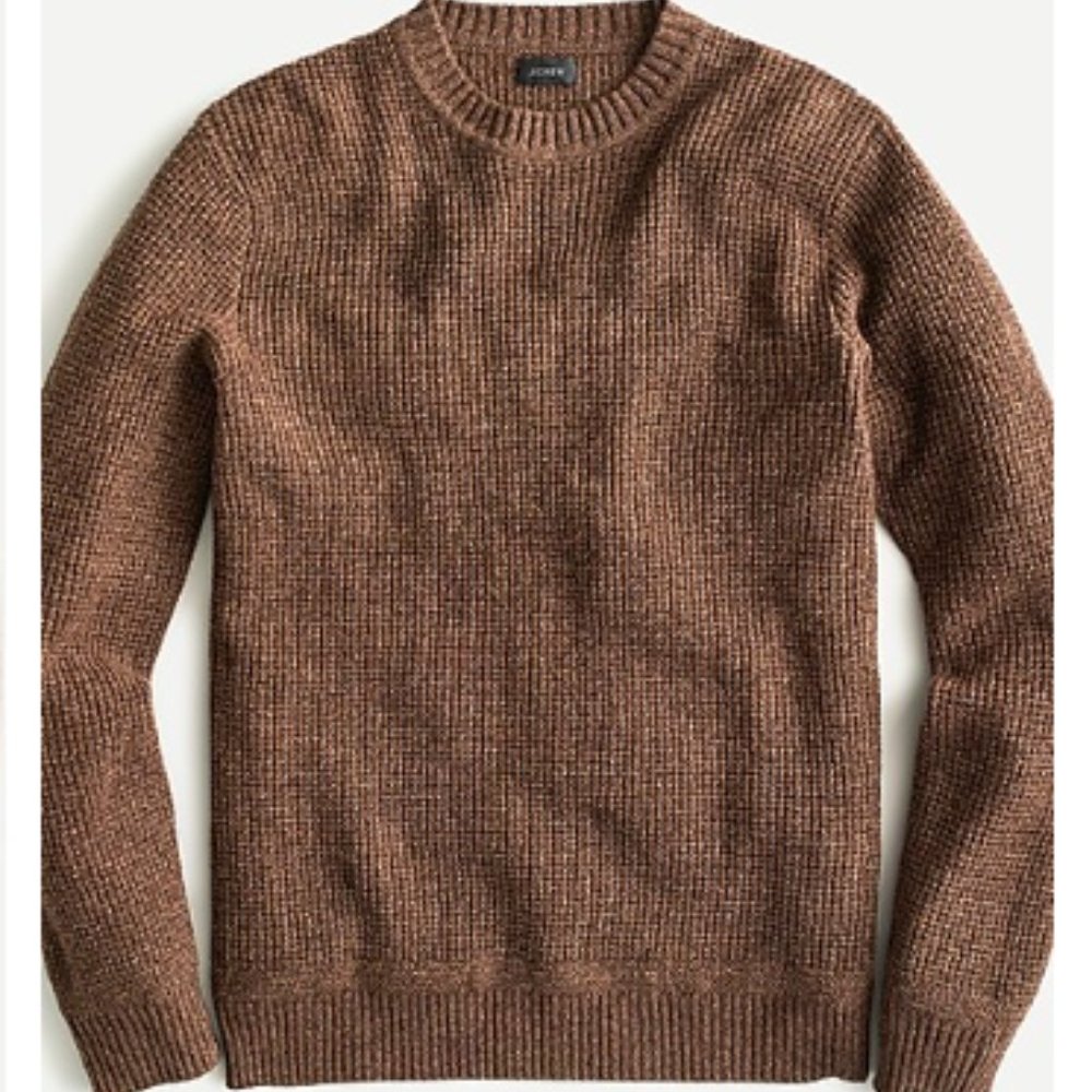 J CREW Rugged merino wool waffle sweater XS